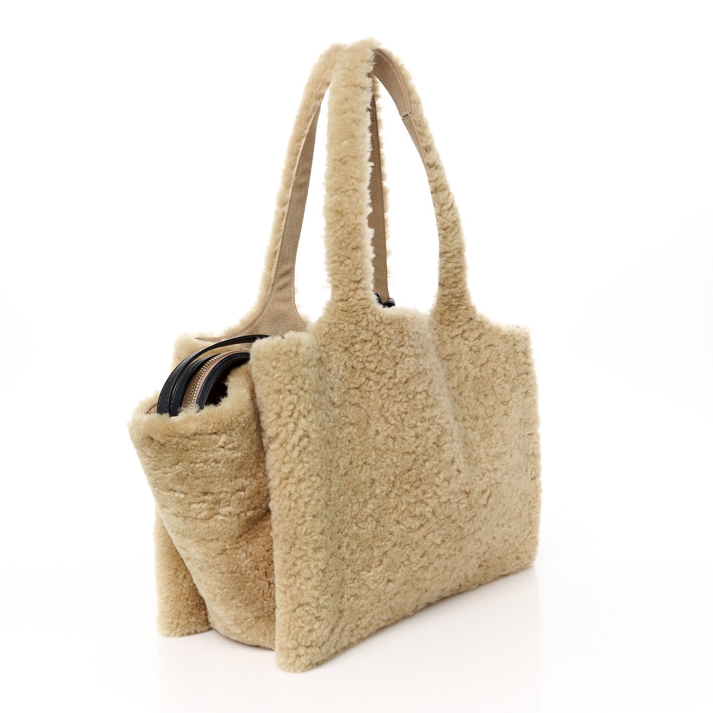 Shearling Cabas Natural Tan