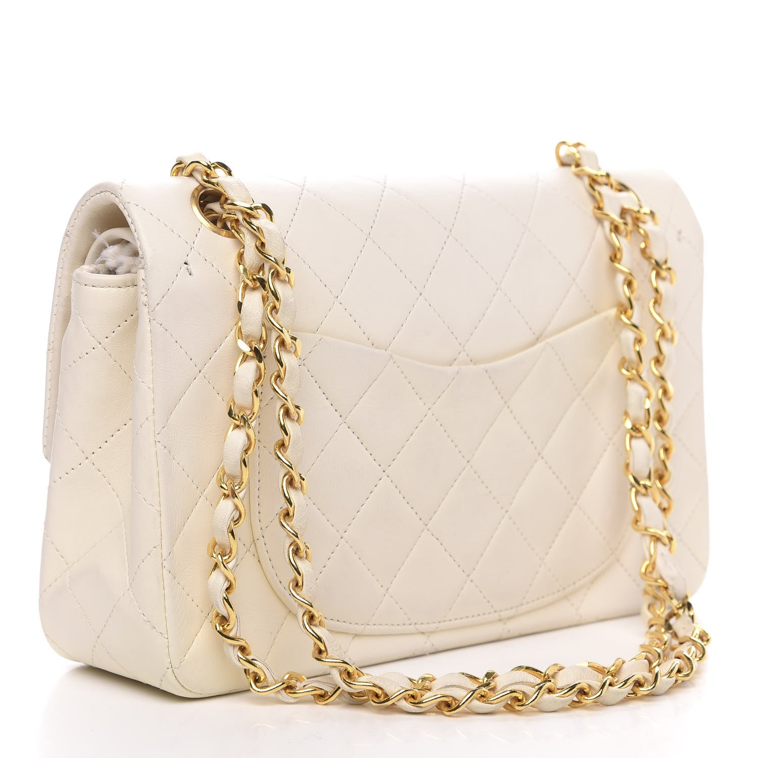 Chanel Lambskin Quilted Small Double Flap White 3 of 15
