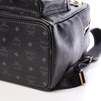 MCM Visetos Studded Medium Stark M Backpack Black 11 of 12