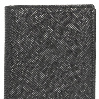 Prada Saffiano Flap Card Holder Black 7 of 7