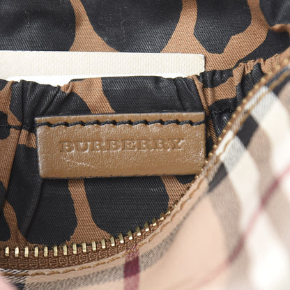 Burberry Haymarket Check Small Evelyn Cosmetic Pouch Natural 6 of 12