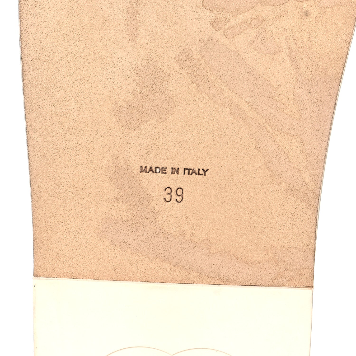 Chanel Calfskin Chain Platform Sandals 39 White 6 of 11