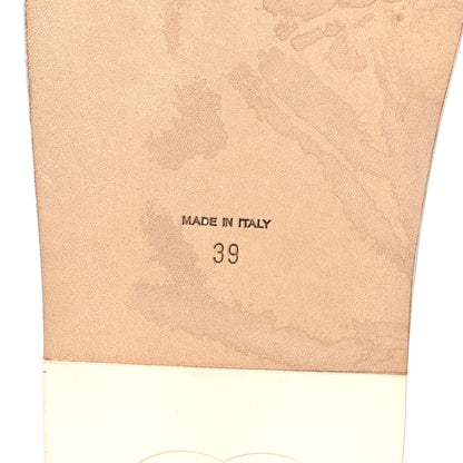 Chanel Calfskin Chain Platform Sandals 39 White 6 of 11