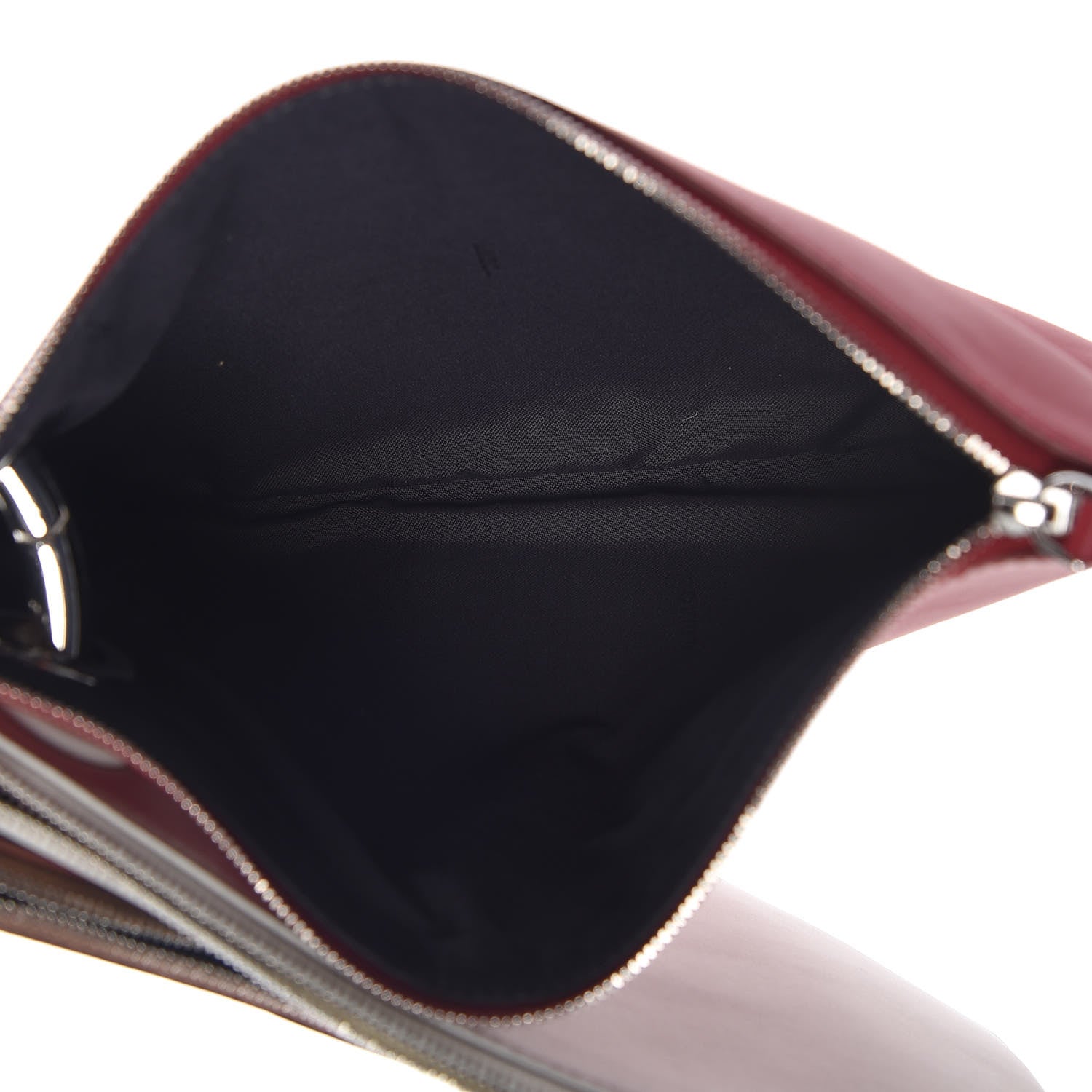 Fendi Vitello Century Opaco F is Fendi Tri-Color Triplette Pouch Set Corteccia White Ice Fragola 5 of 9