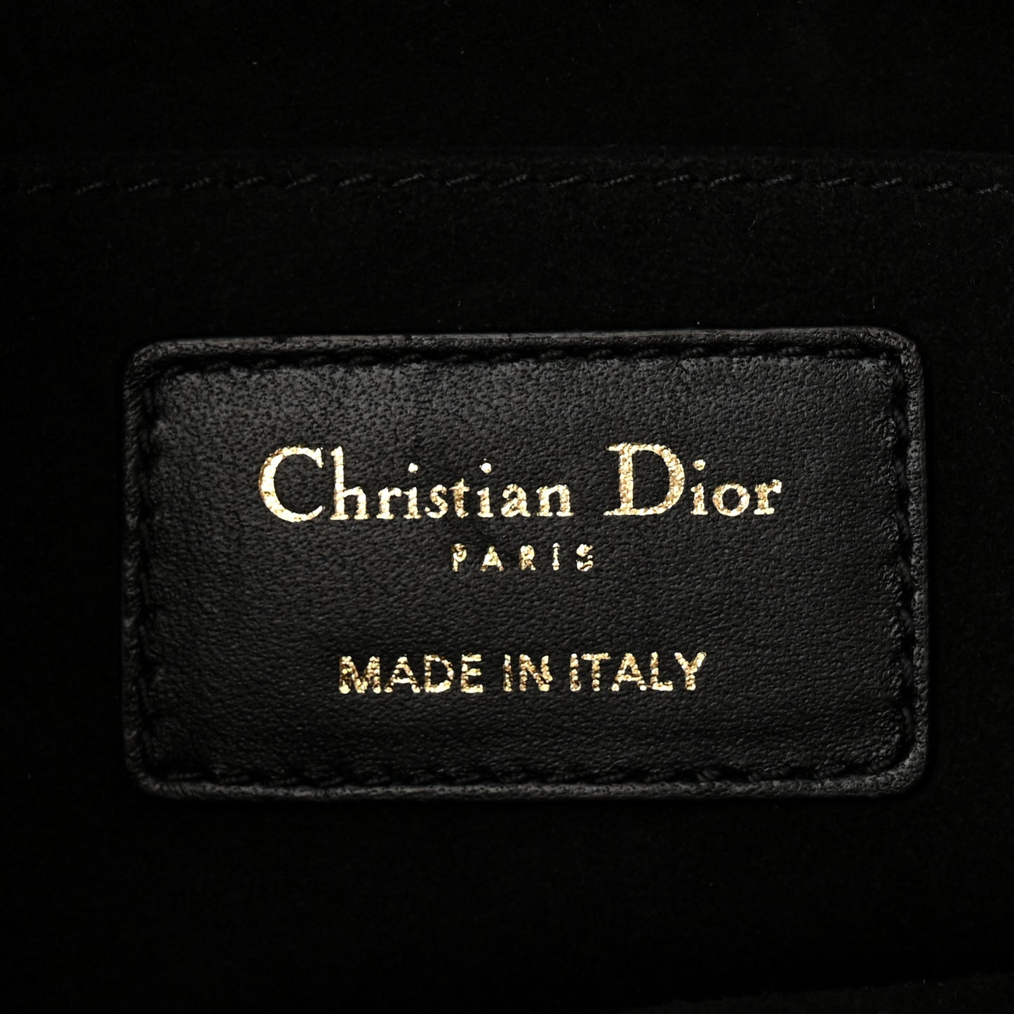 Lambskin Cannage Medium Dior Vibe Hobo Bag Black