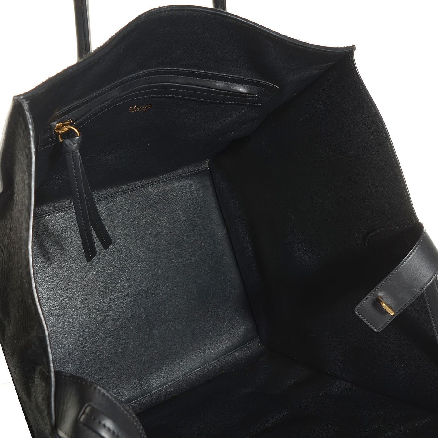 Astrakhan Pony Hair Medium Phantom Luggage Black