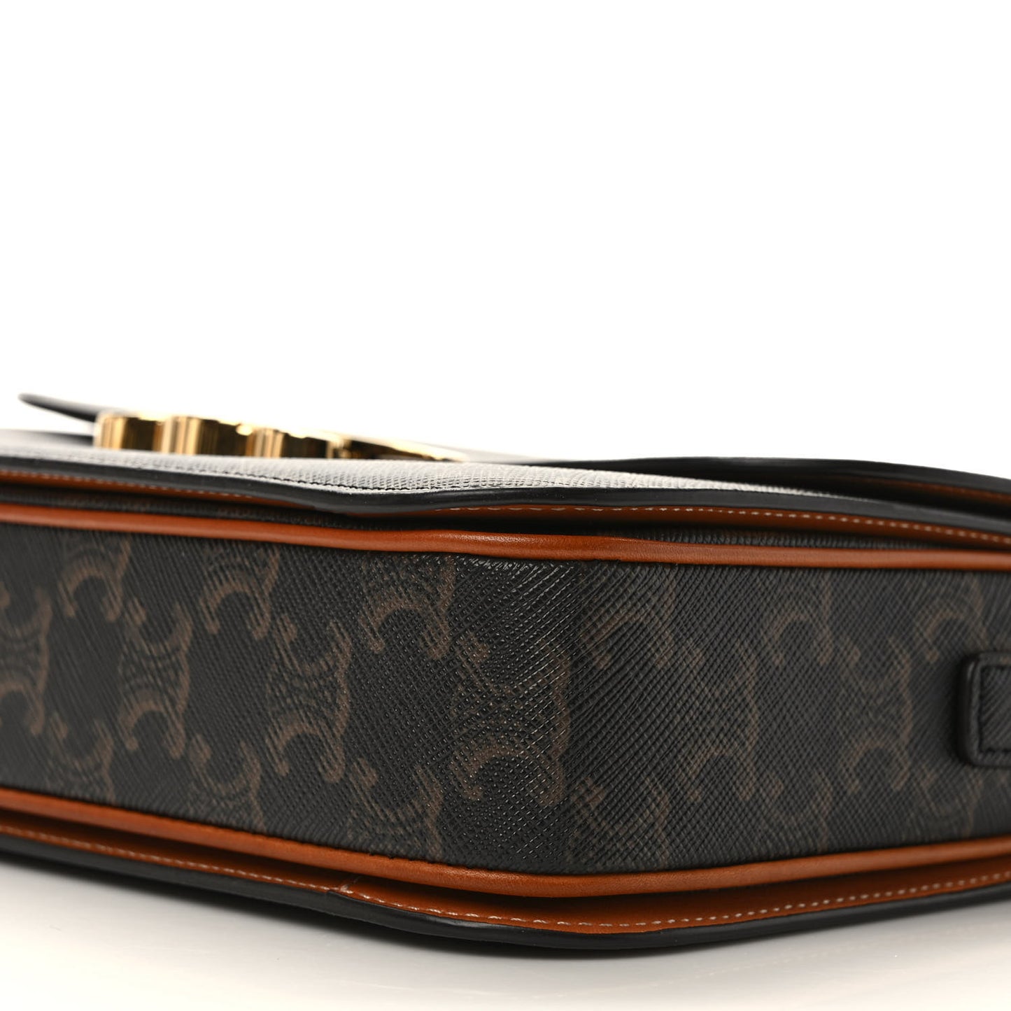 Calfskin Triomphe Canvas Medium Triomphe Tan
