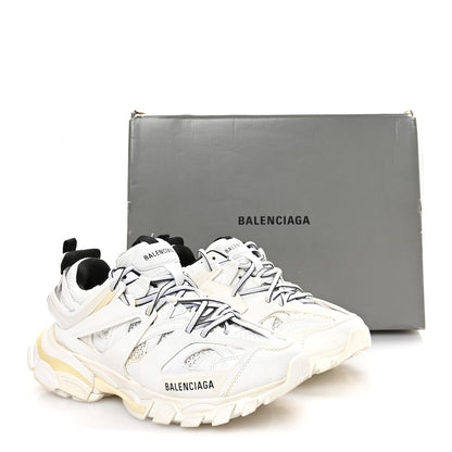 Balenciaga Rubber Mesh Fabric Bicolor Recycled Sole Womens Track Sneakers 39 White Black 8 of 8