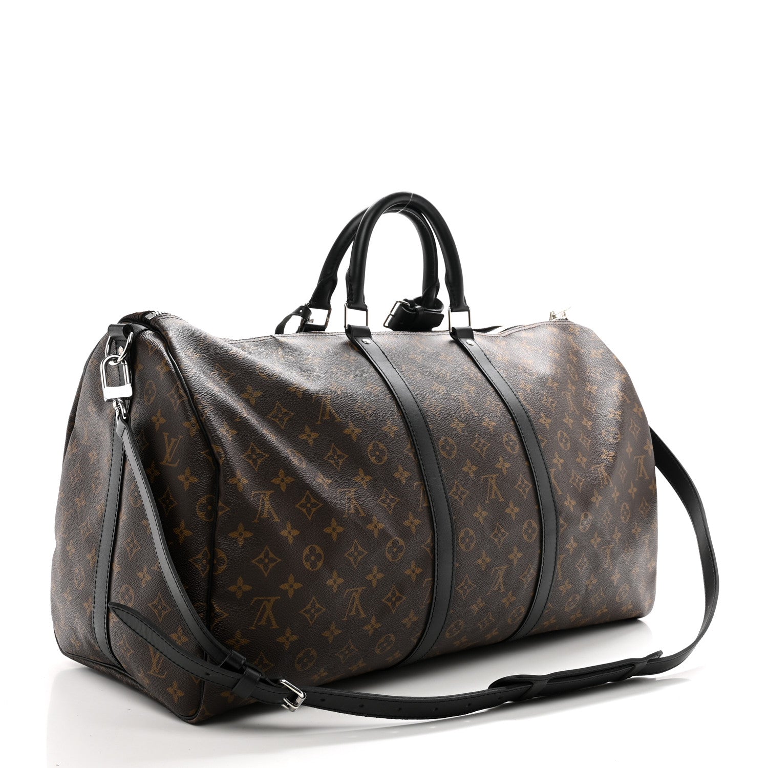 Louis Vuitton Monogram Macassar Keepall Bandouliere 55 2 of 8
