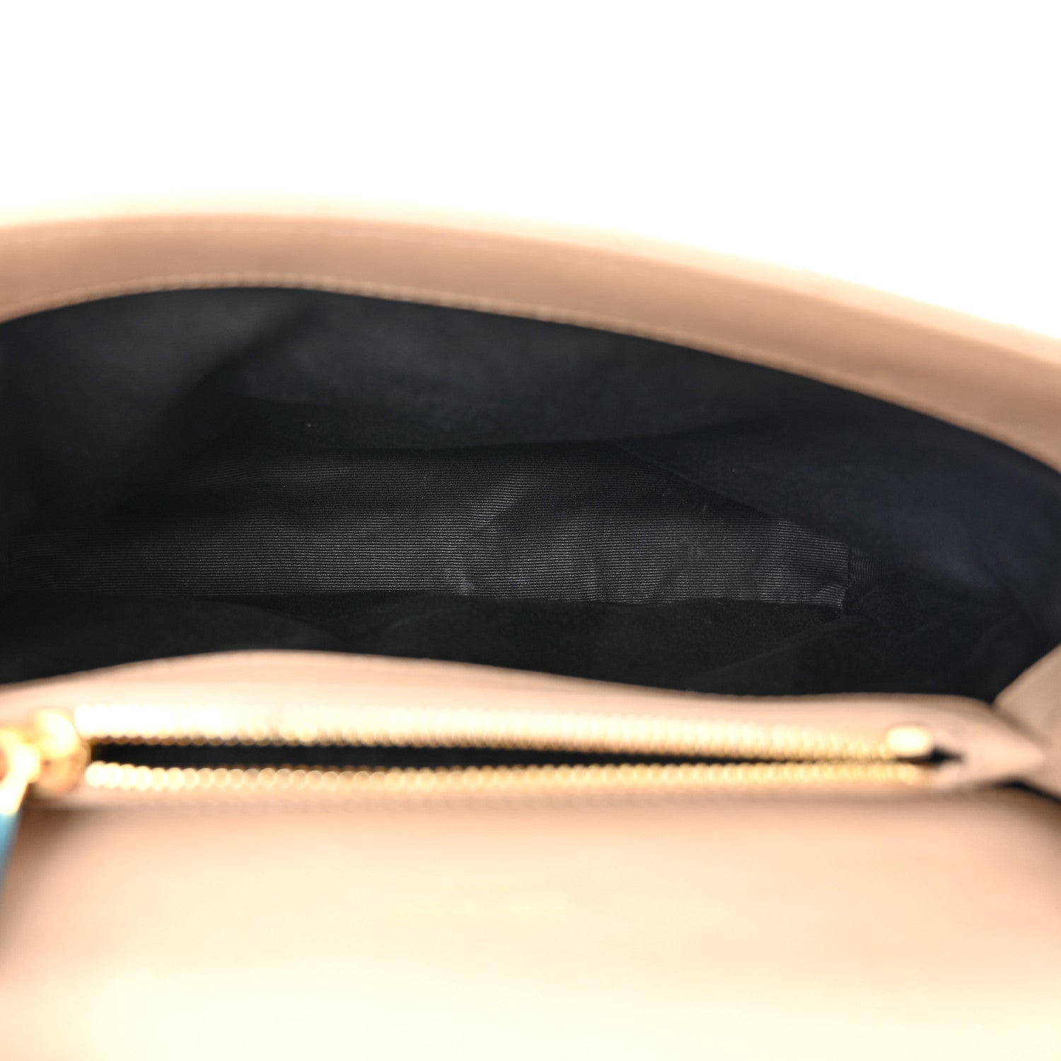 Saint Laurent Lambskin Matelasse Chevron Monogram Medium College Bag Greyish Browm 5 of 12