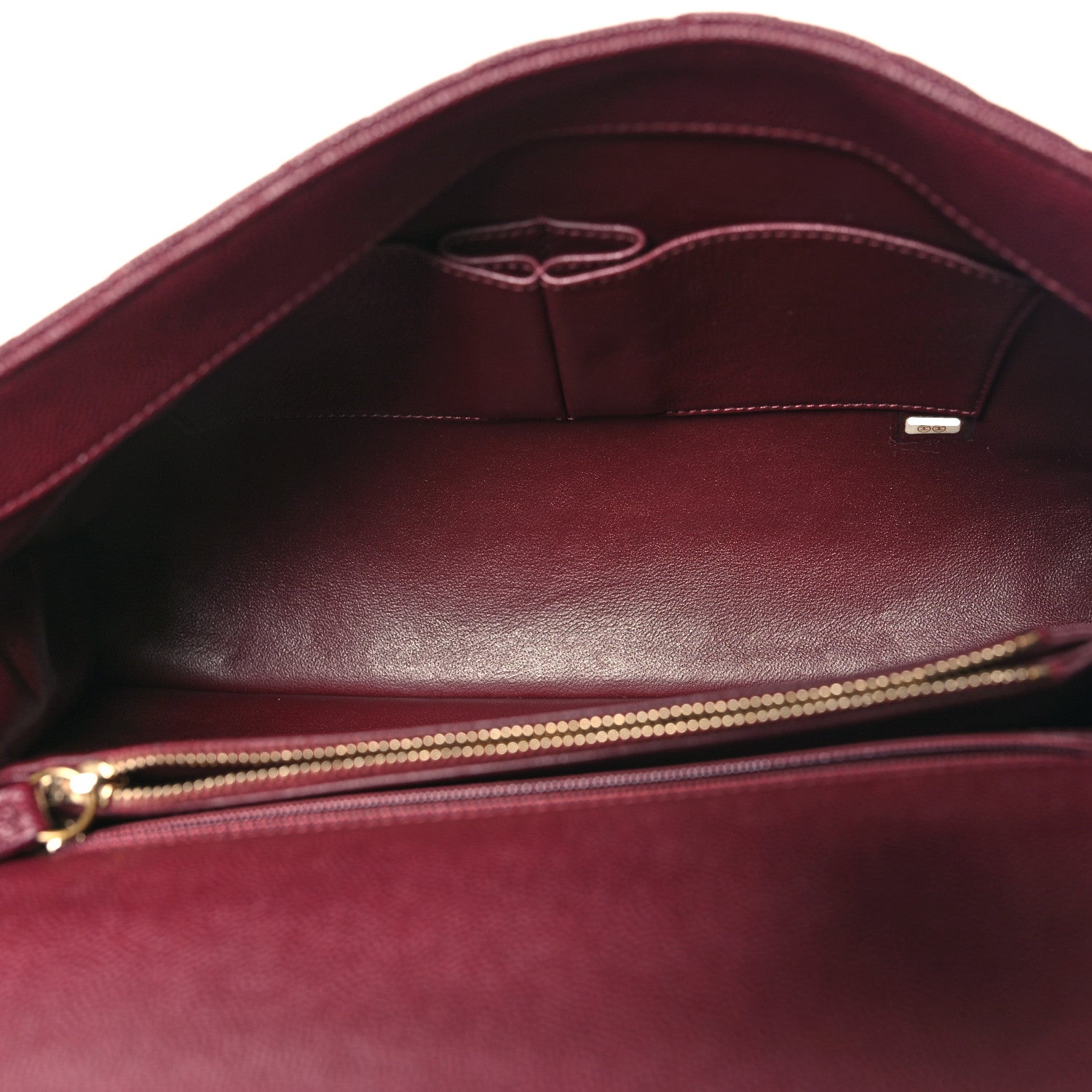 Chanel Caviar Lizard Quilted Medium Coco Handle Flap Burgundy 5 of 12