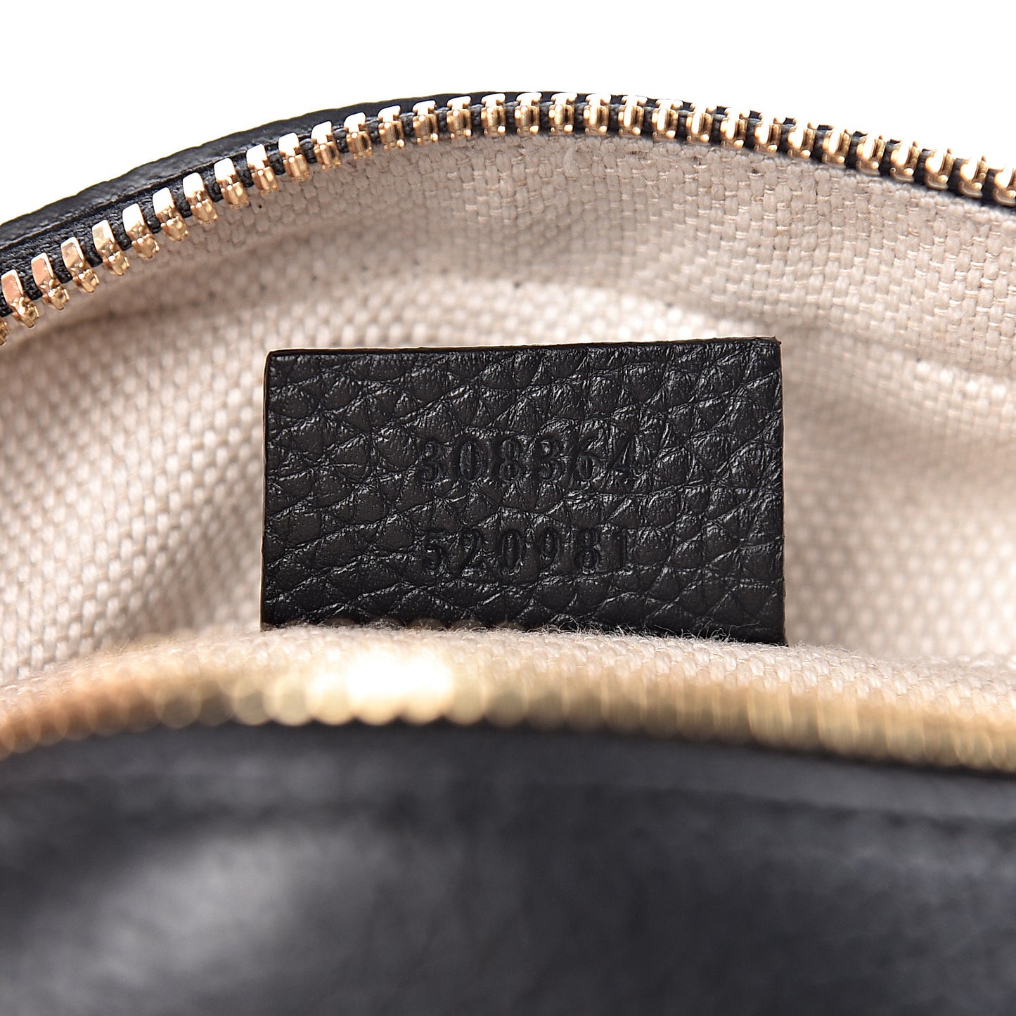 Pebbled Calfskin Small Soho Disco Bag Black