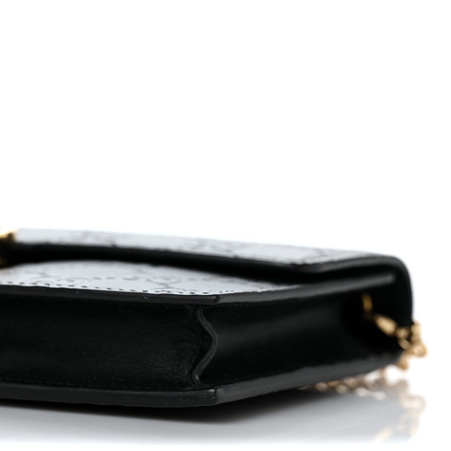 Gucci Guccissima Icon Chain Wallet Black 8 of 9