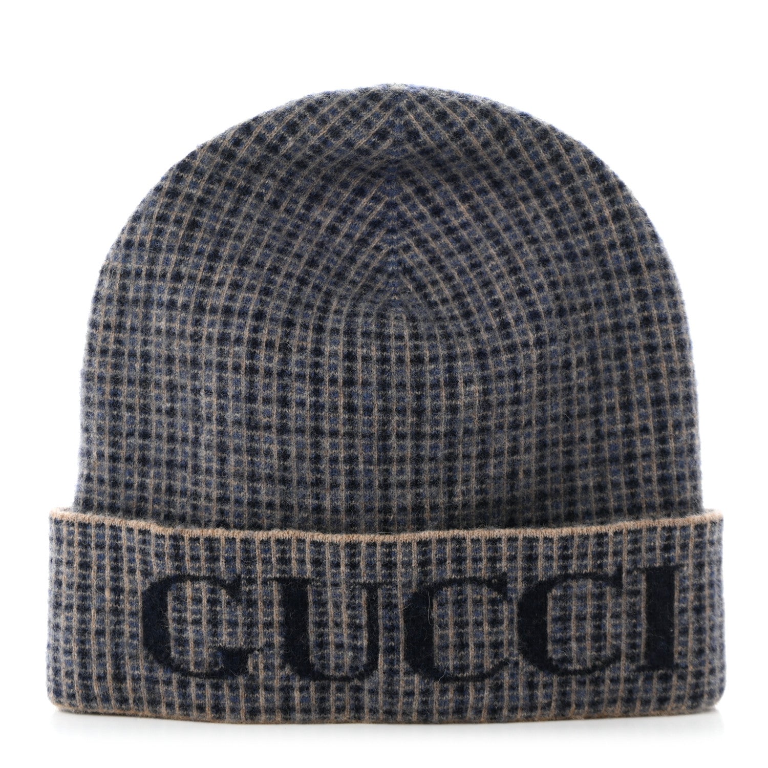 Gucci Wool Knit Beanie Hat Royal Blue 1 of 7