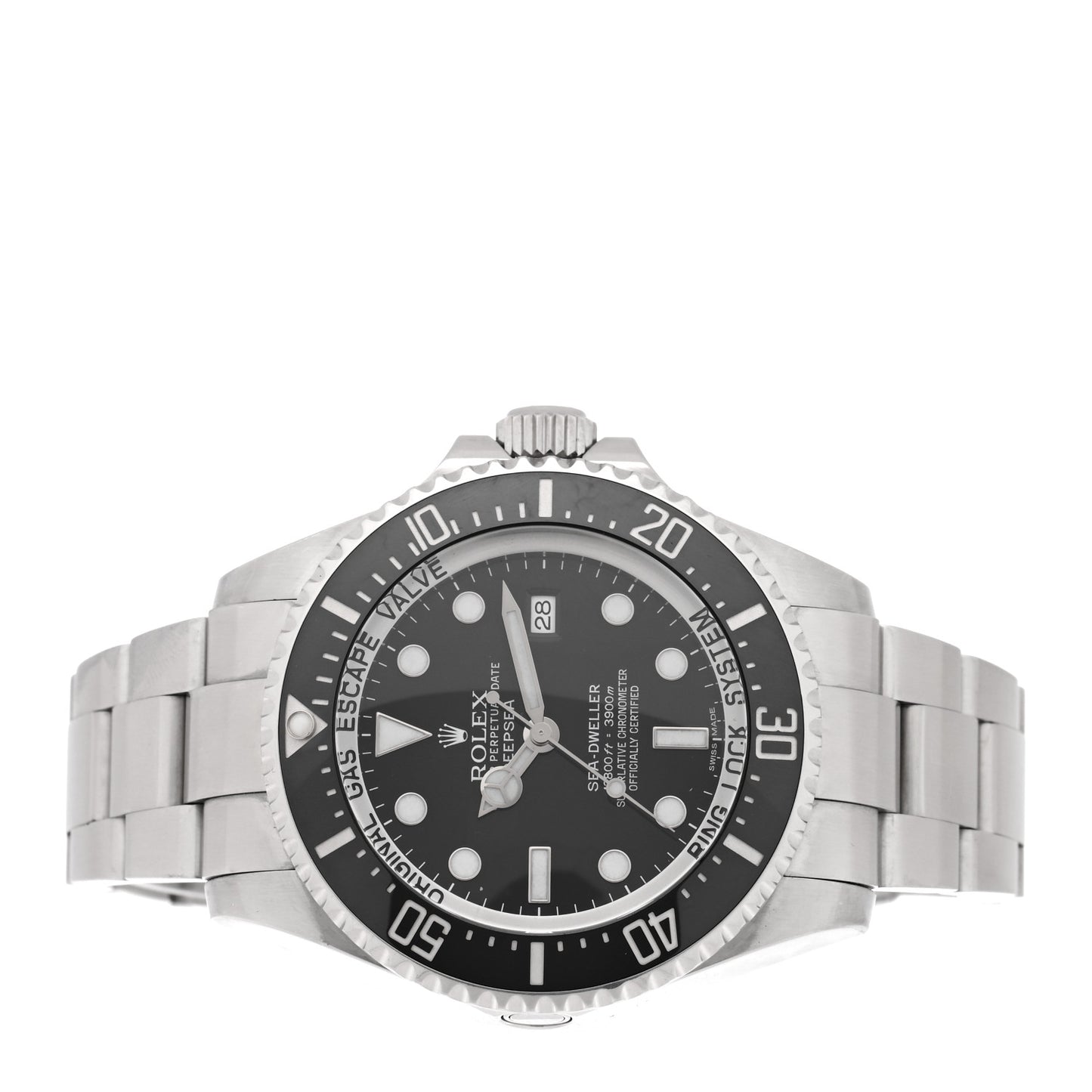 Stainless Steel 44mm Oyster Perpetual Date Sea-Dweller Deepsea Watch Black 116660