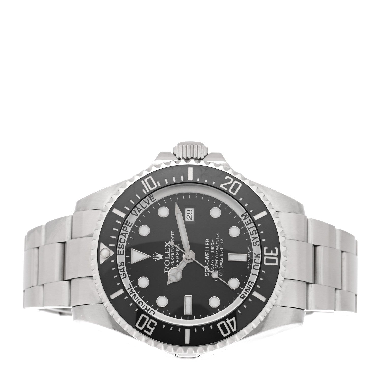 Rolex Stainless Steel 44mm Oyster Perpetual Date Sea-Dweller Deepsea Watch Black 116660 2 of 4