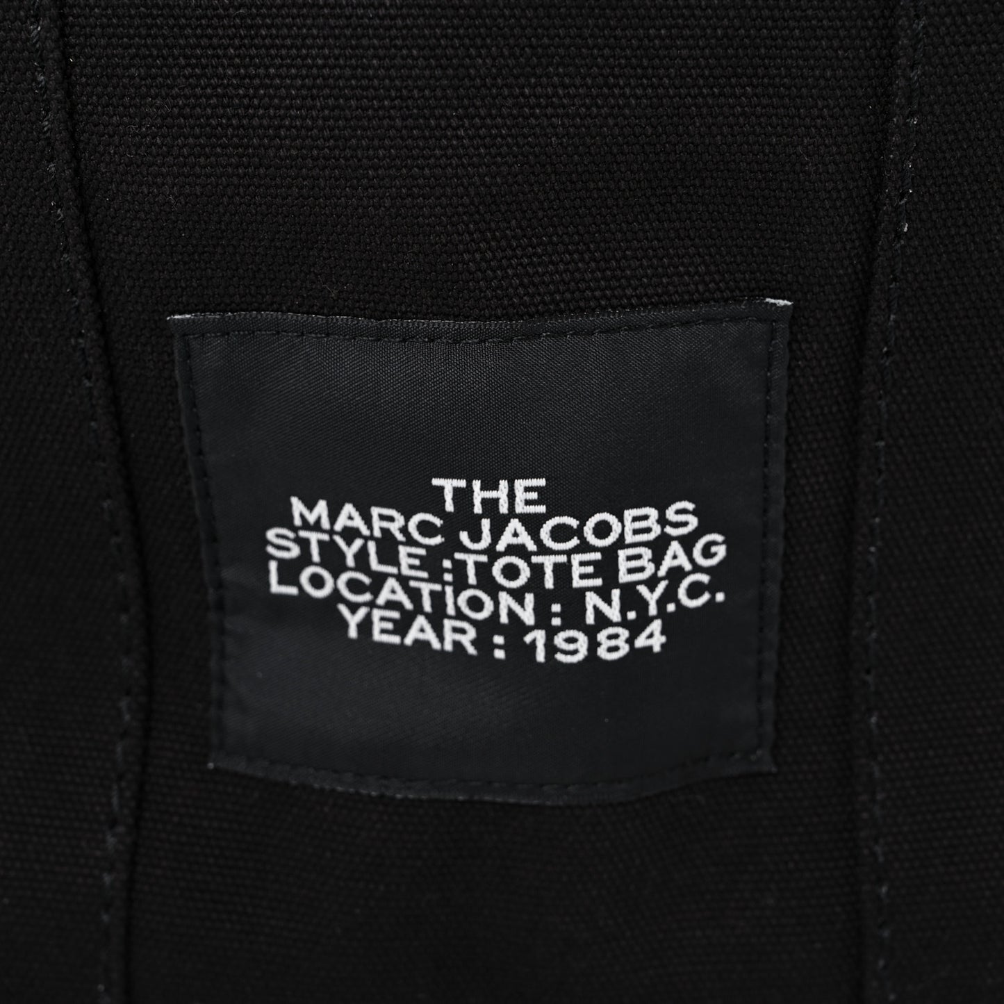 Cotton Canvas Mini The Traveler Tote Bag Black