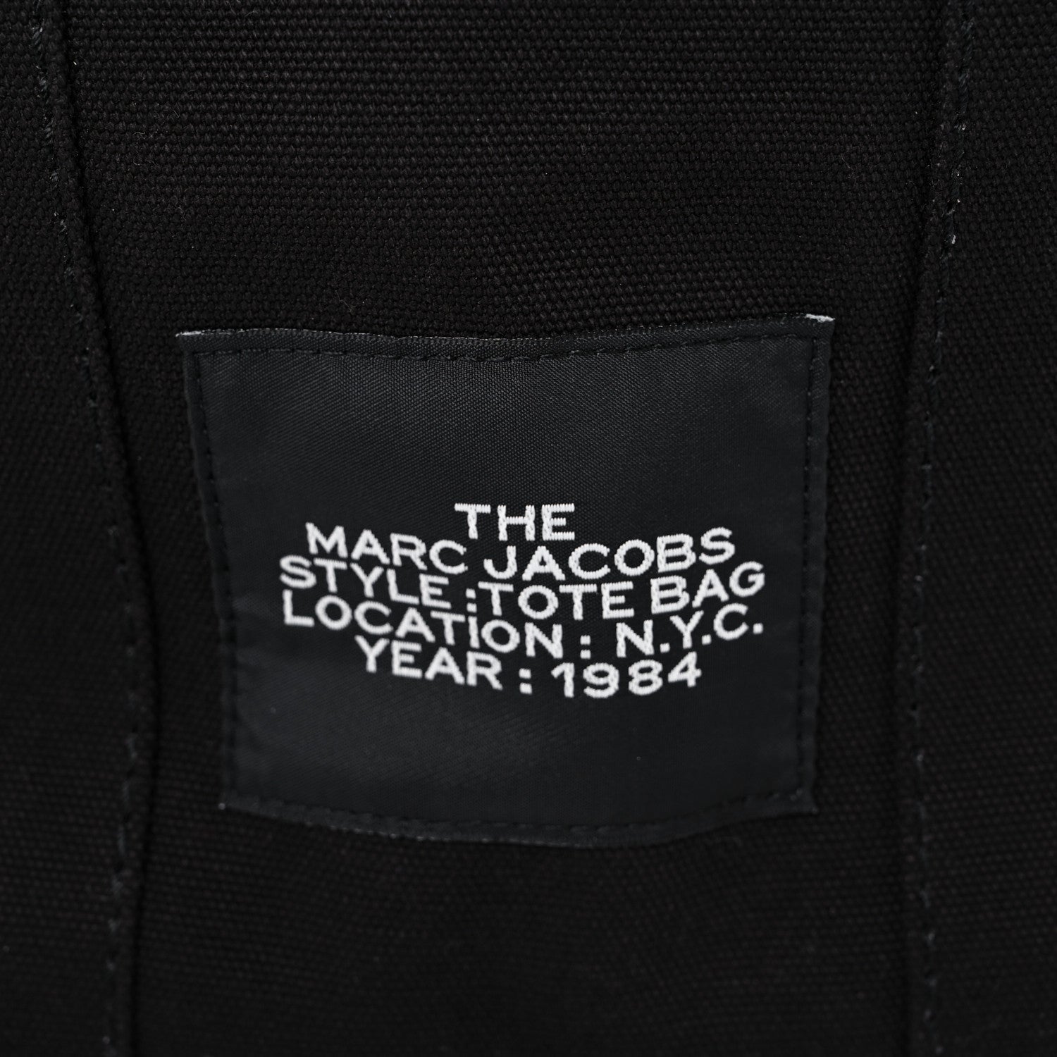 Marc Jacobs Cotton Canvas Mini The Traveler Tote Bag Black 6 of 10
