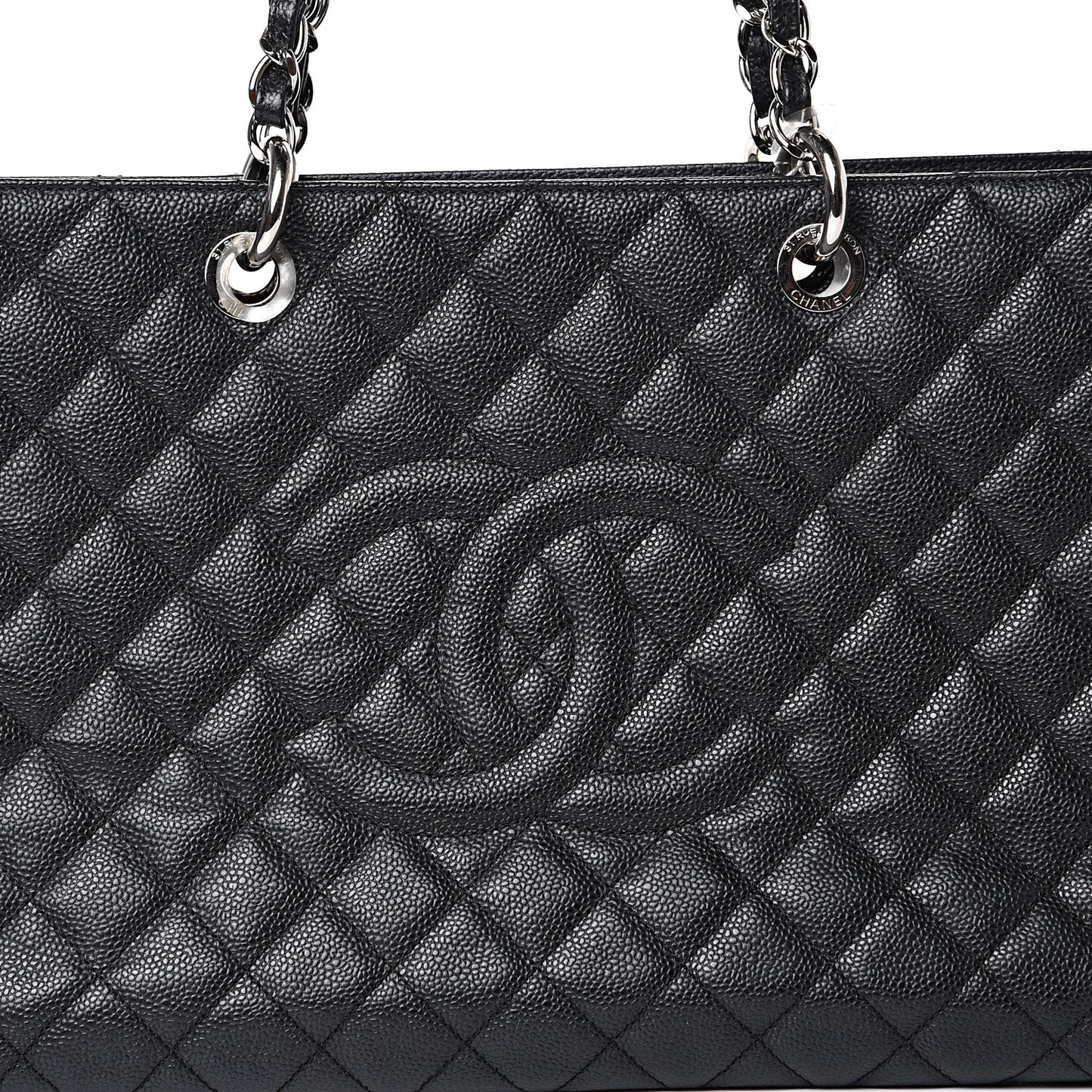 Caviar Quilted XL Grand Shopping Tote GST Black
