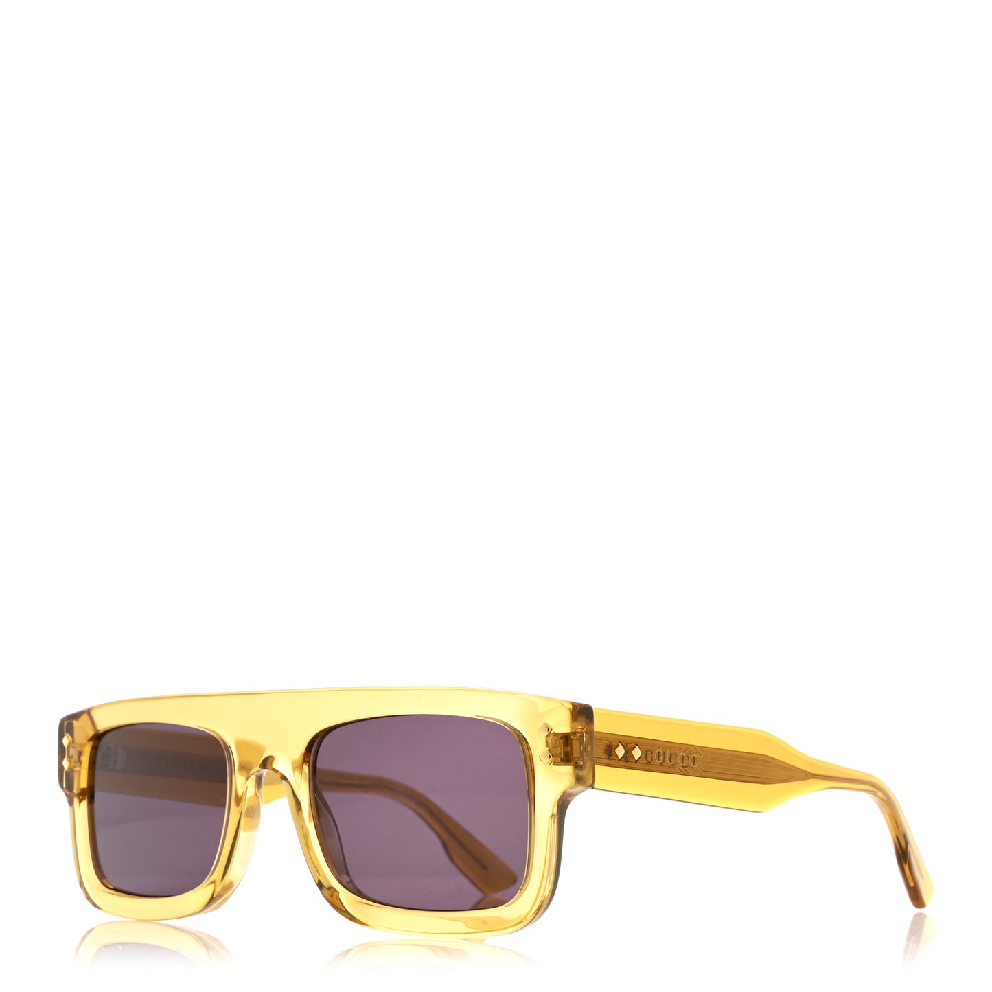 Acetate Square Frame Sunglasses GG1085S Yelllow