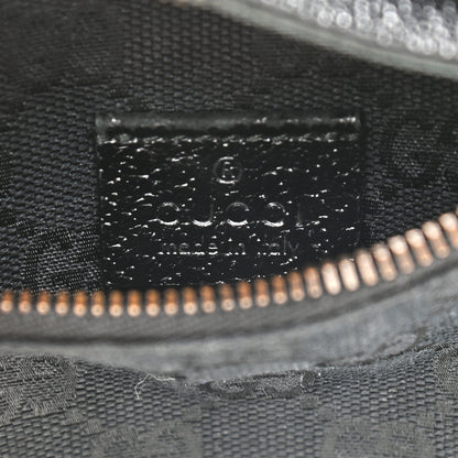 Gucci GG Monogram Web Double Pocket Belt Bag Black 6 of 12