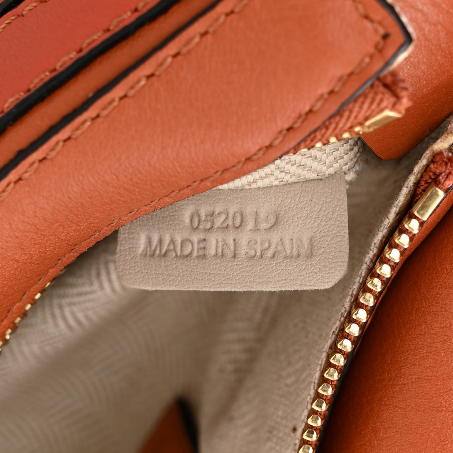 Calfskin Mini Puzzle Bag Spice Orange Pumpkin