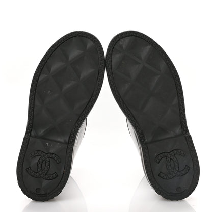 Chanel Caoutchouk CC High Boots 38 Black 6 of 8