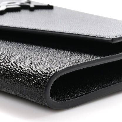 Saint Laurent Grain de Poudre Uptown Chain Wallet Black 10 of 11