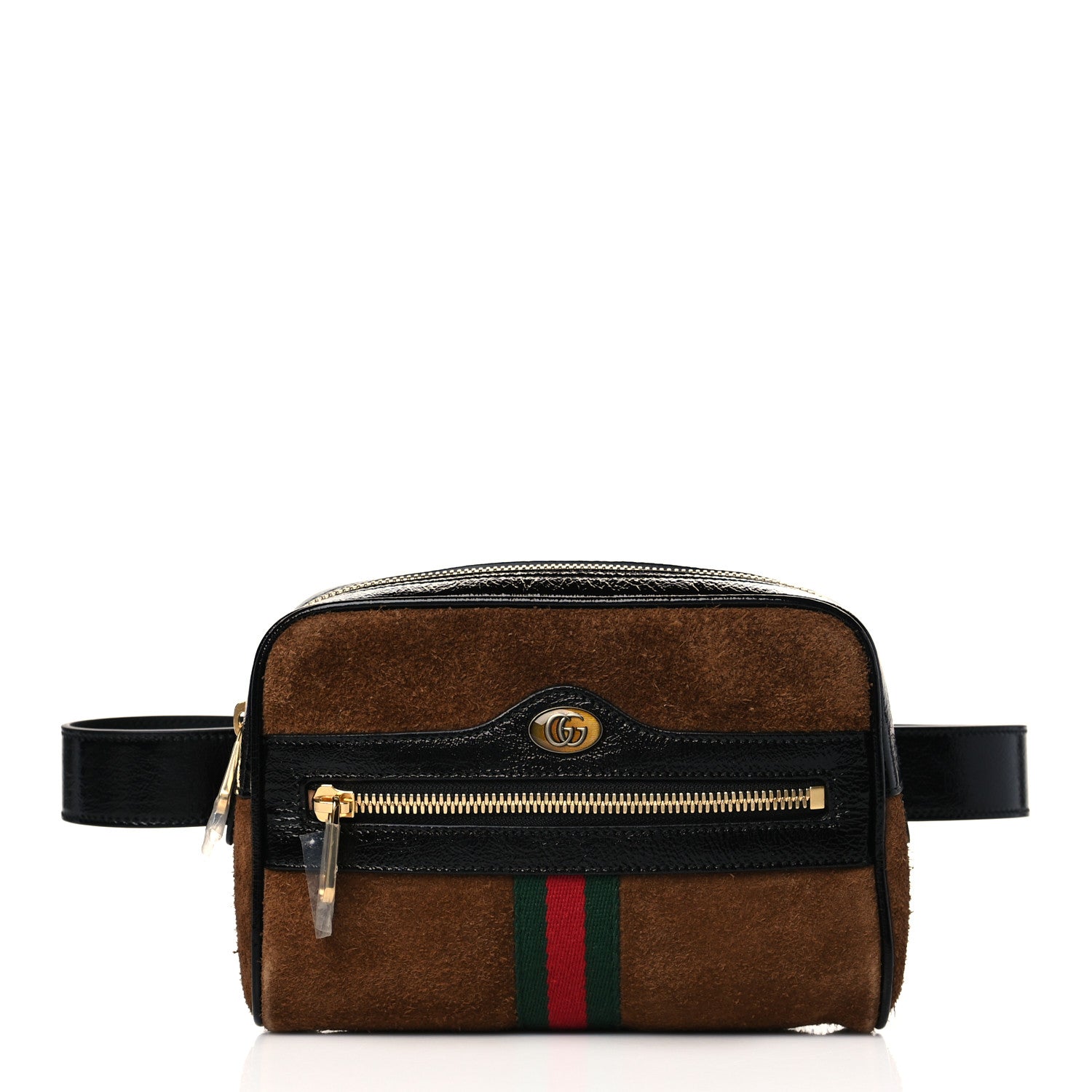 Gucci Suede Small Ophidia Belt Bag 85 34 Brown 1 of 10