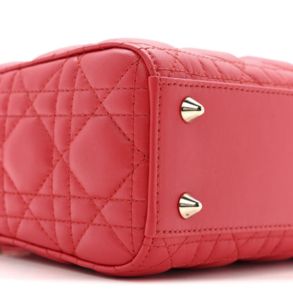 Christian Dior Lambskin Cannage Small My ABCDior Lady Dior Red 9 of 11