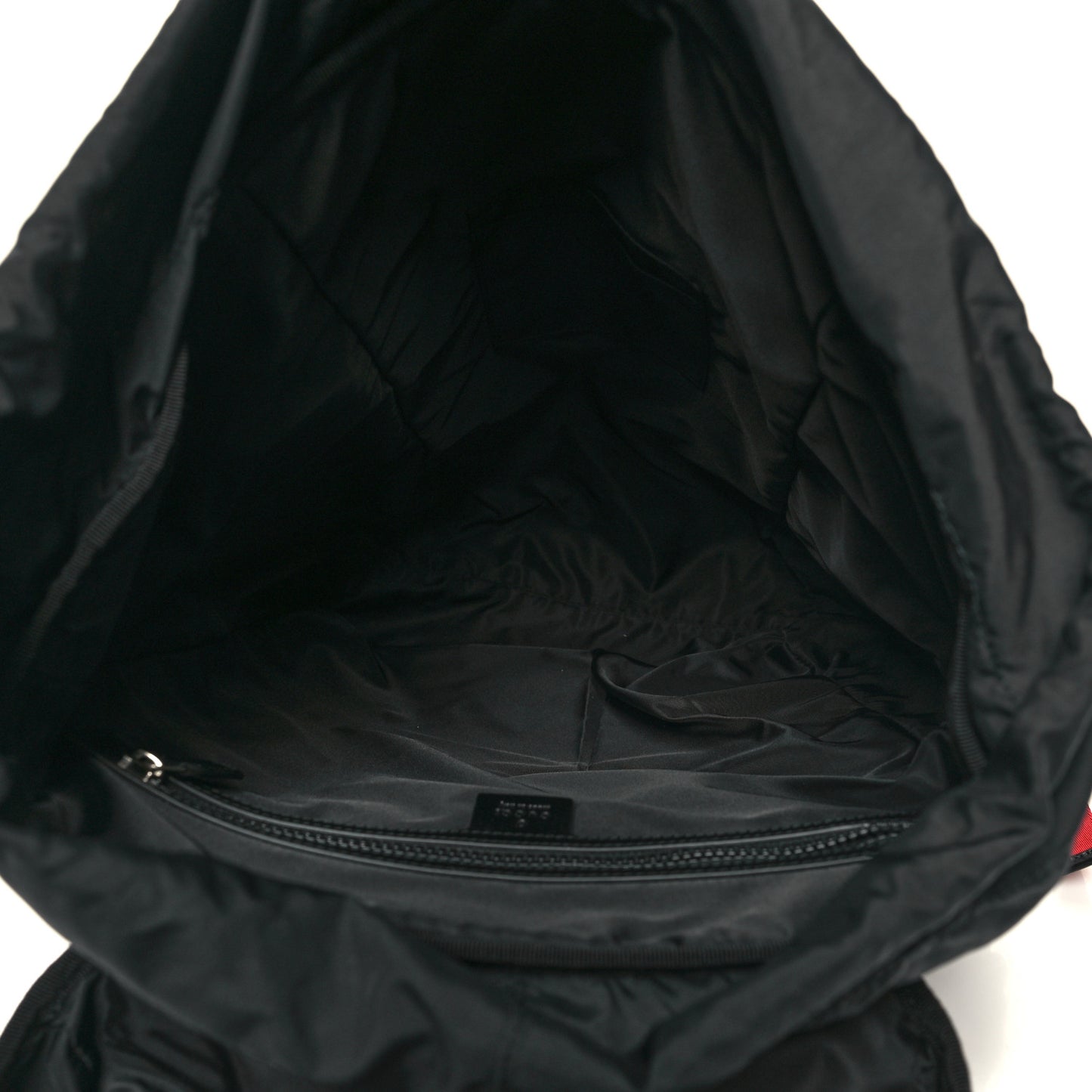 Mesh Web Hollywood Embroidered Double Buckle Backpack Black Multicolor