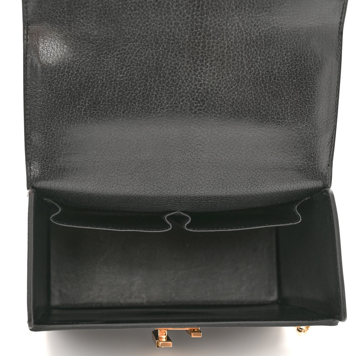 Hermes Chevre Chamkila Cinhetic Boxy Top Handle Bag Black 5 of 11