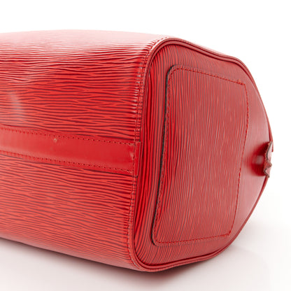 Louis Vuitton Epi Speedy 25 Castillan Red 12 of 12