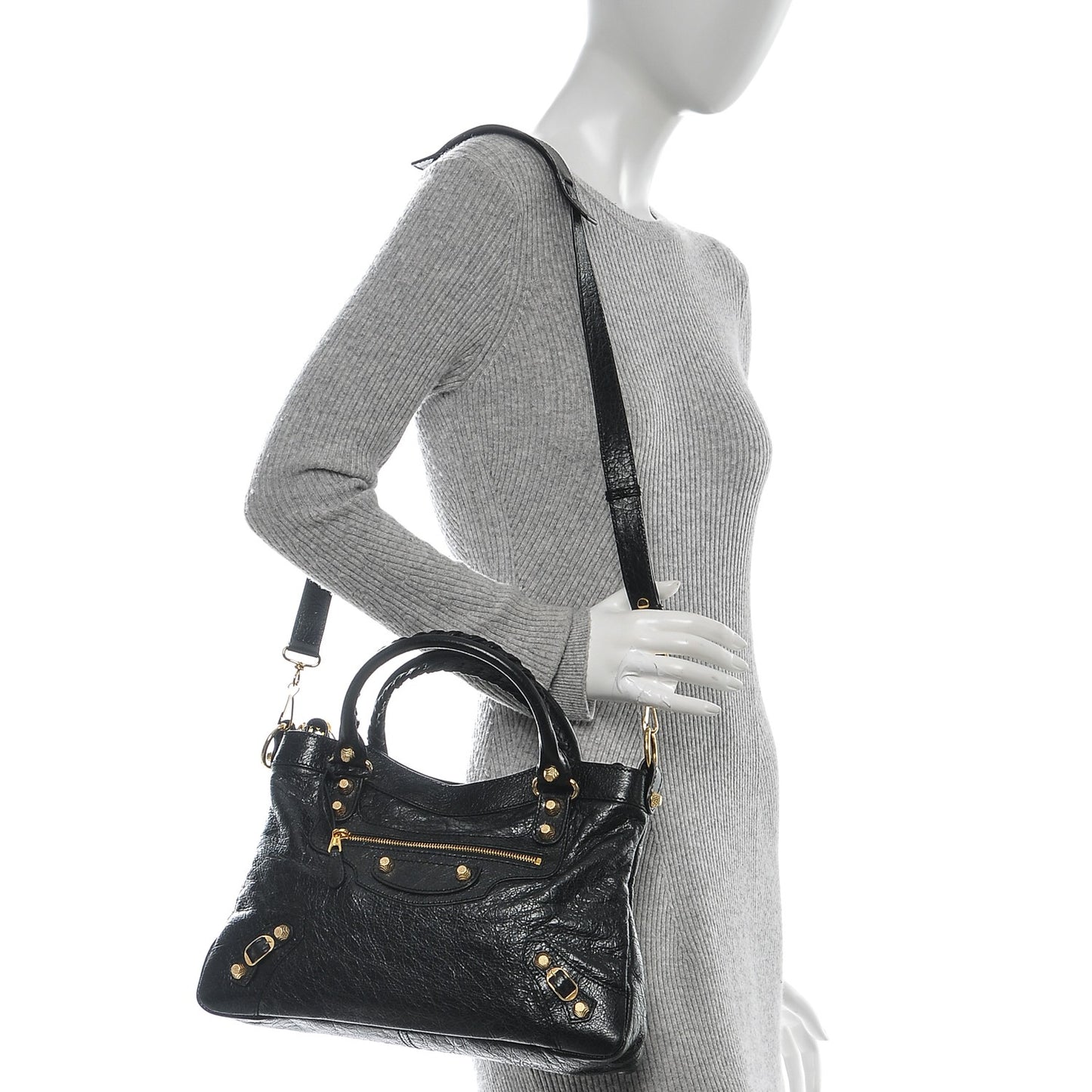 Agneau Giant 12 Gold Hardware Town Black