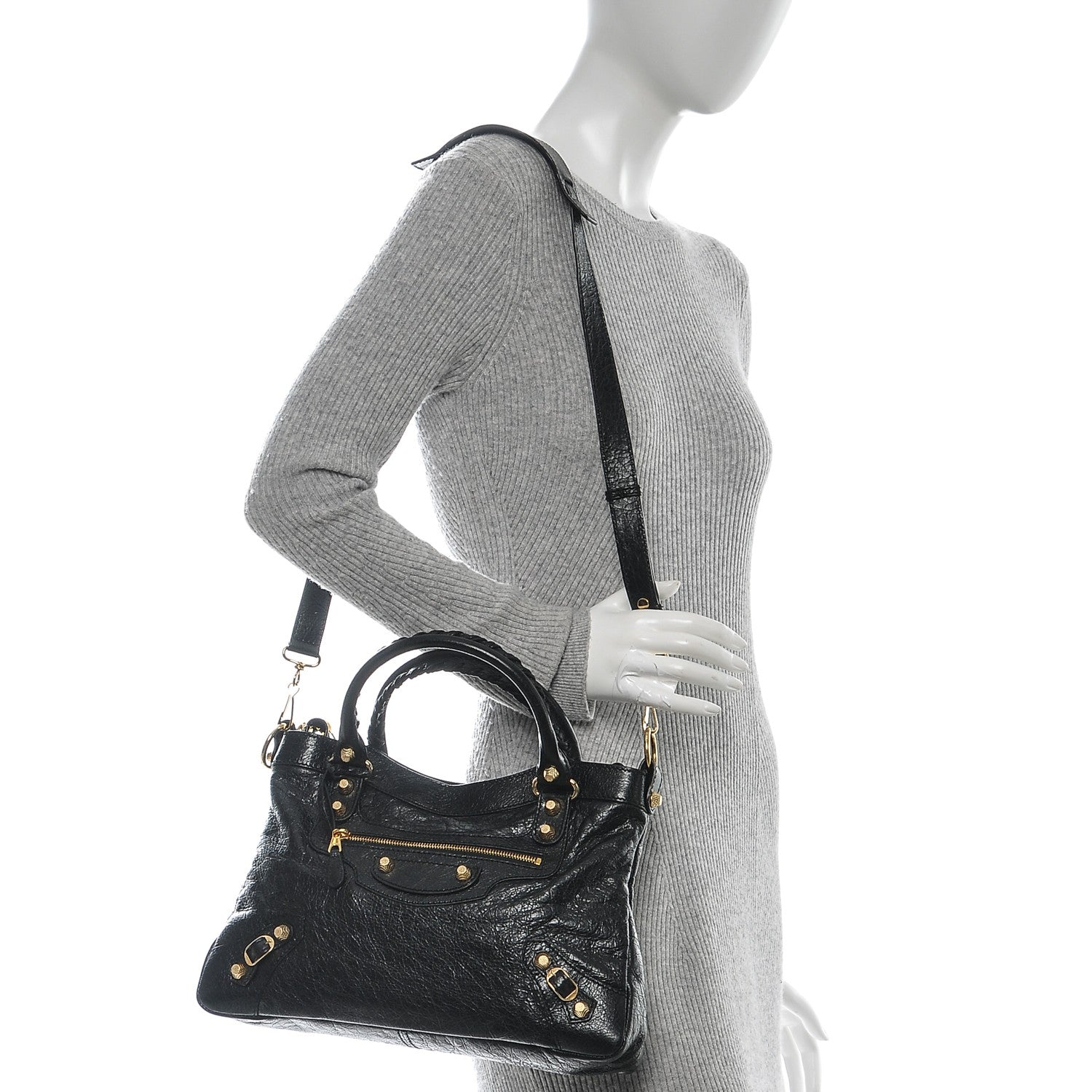Balenciaga Agneau Giant 12 Gold Hardware Town Black 2 of 7