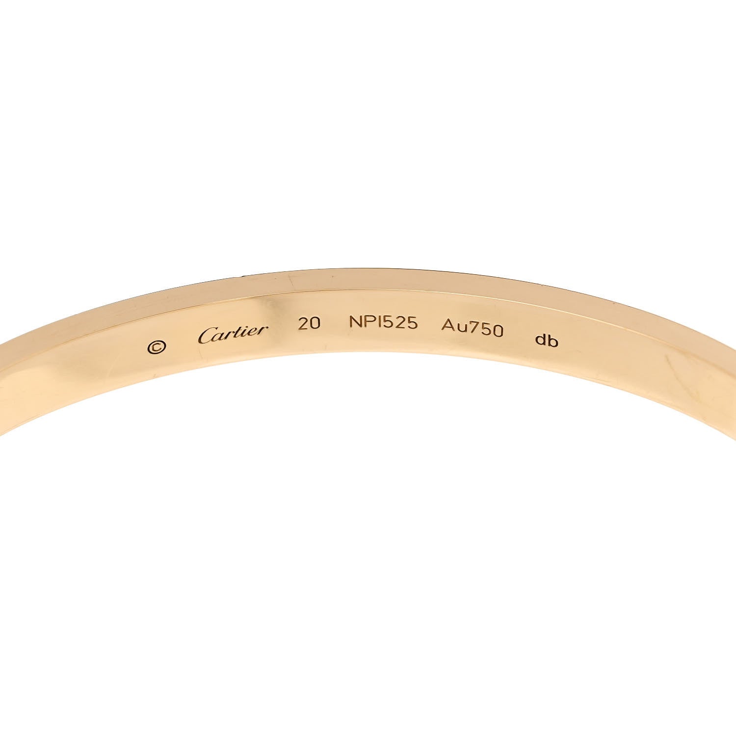 Cartier 18K Yellow Gold LOVE Bracelet 20 4 of 6