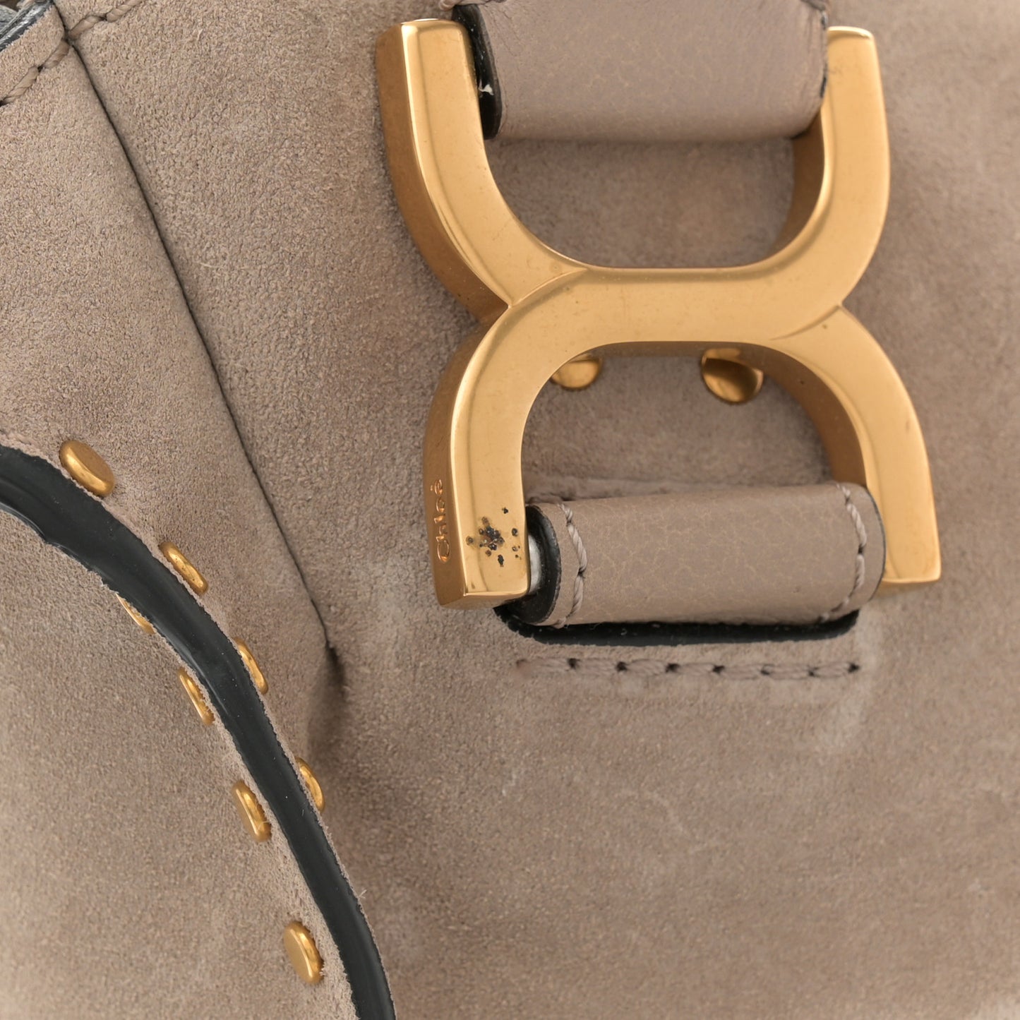 Suede Calfskin Braided Medium Marcie Satchel Motty Grey