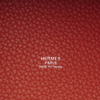 Hermes Taurillon Clemence Picotin Lock GM Rose Thè 6 of 7
