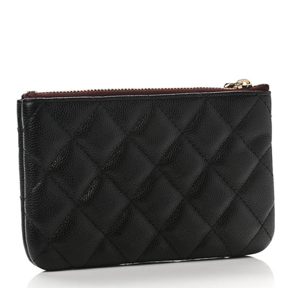 Chanel Caviar Quilted Small Pouch Black 3 of 8
