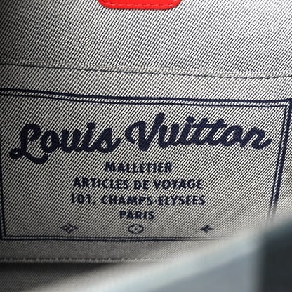 Louis Vuitton Denim Damier Monogram Onthego Blue Rouge 6 of 11