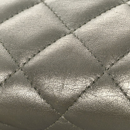 Chanel Metallic Lambskin Quilted Maxi Double Flap Green 11 of 17