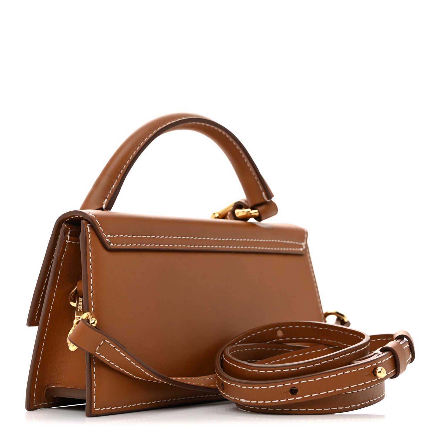 Jacquemus Smooth Calfskin Le Chiquito Boucle Long Light Brown 3 of 13
