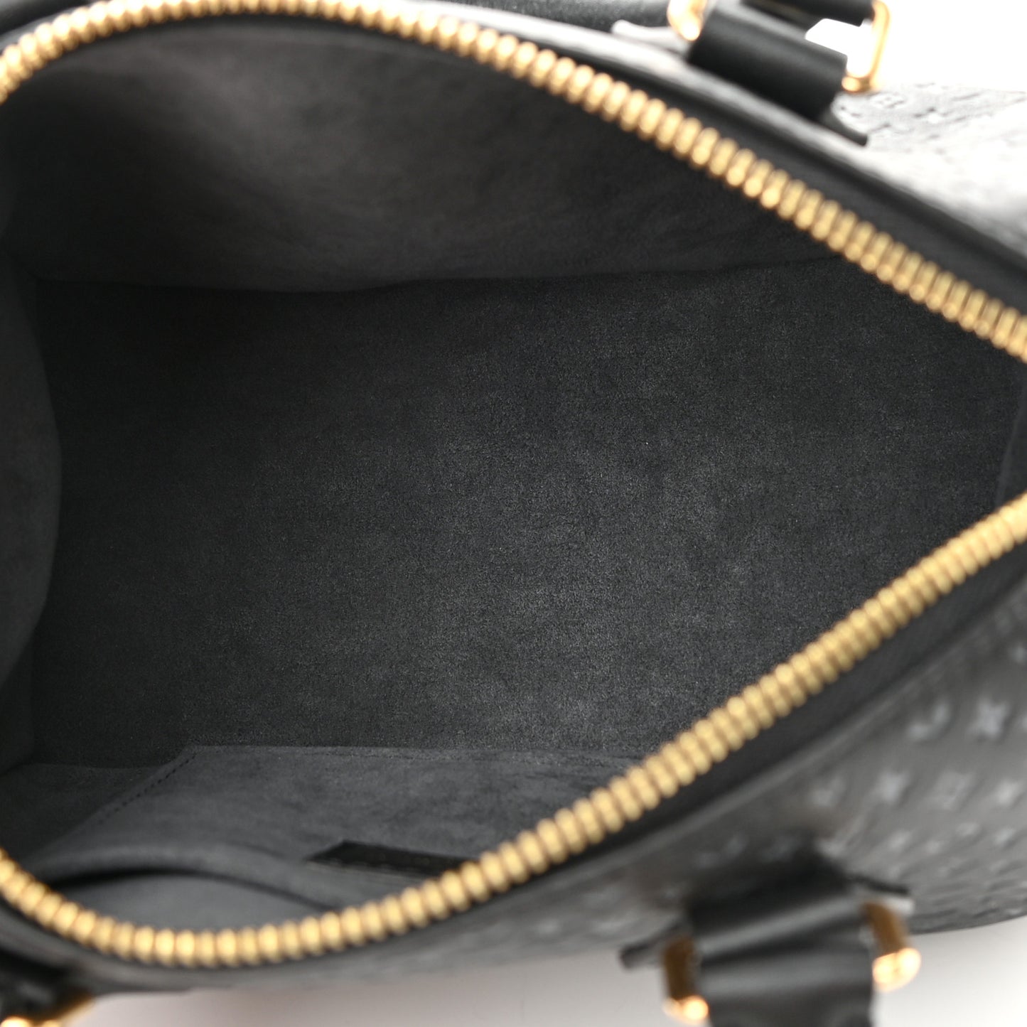 Calfskin Nanogram Embossed Speedy 20 Black