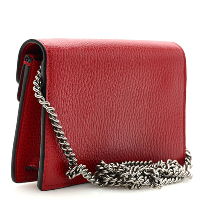 Gucci Calfskin Super Mini Dionysus Shoulder Bag Hibiscus Red 2 of 8