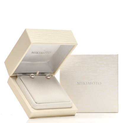 Mikimoto 18K White Gold Akoya Pearl 7.5-8mm Earrings 5 of 5