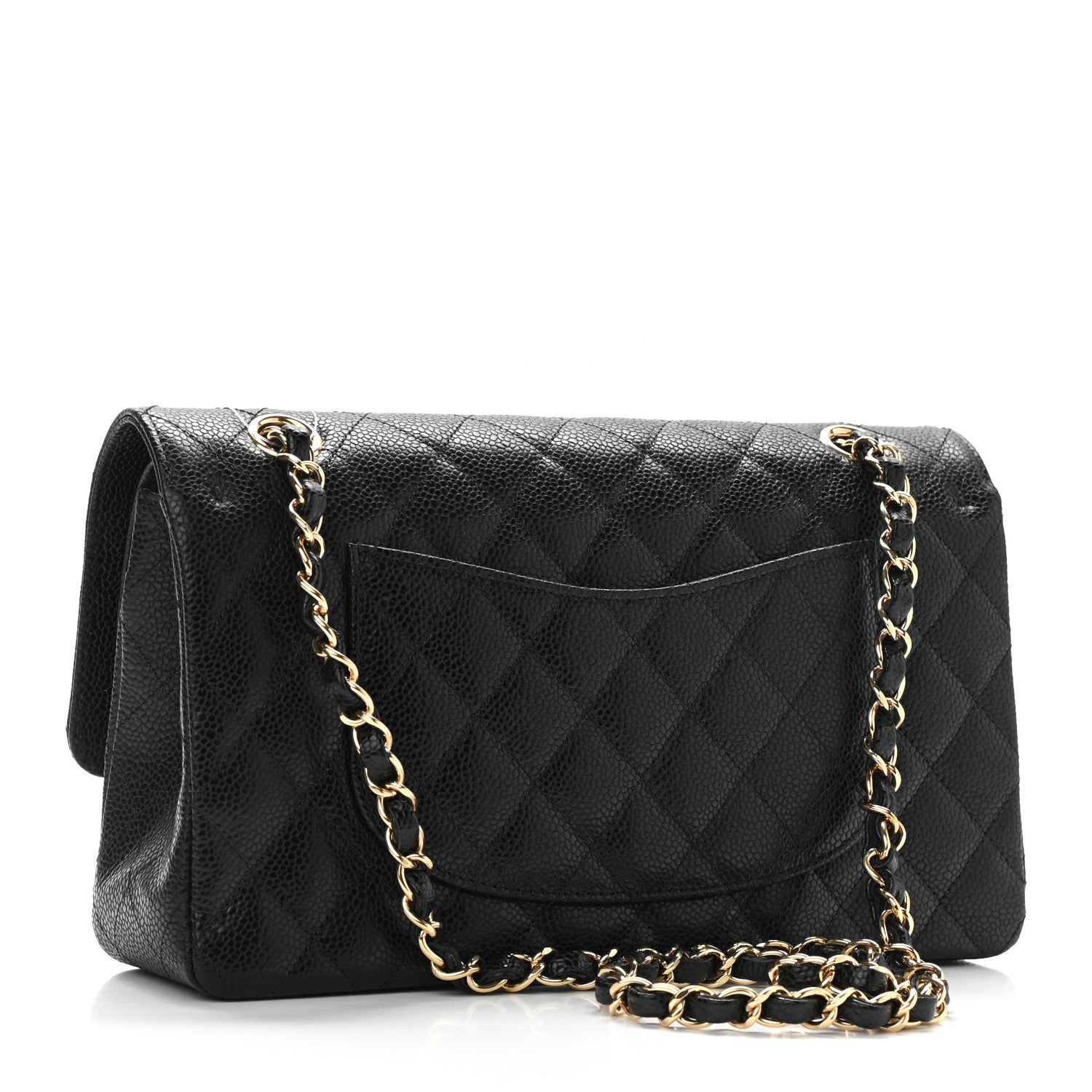 Chanel Caviar Quilted Medium Double Flap Black 2 of 10