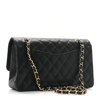 Chanel Caviar Quilted Medium Double Flap Black 2 of 10