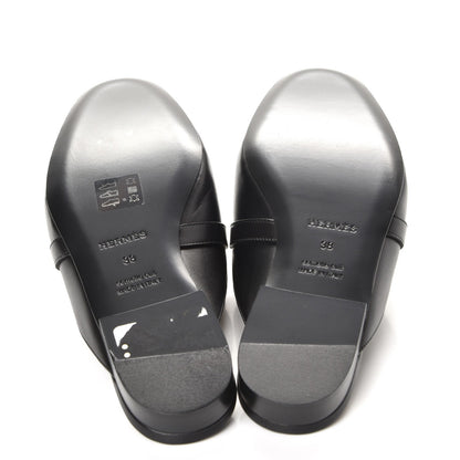 Hermes Calfskin Oz Mules 38 Black 5 of 8