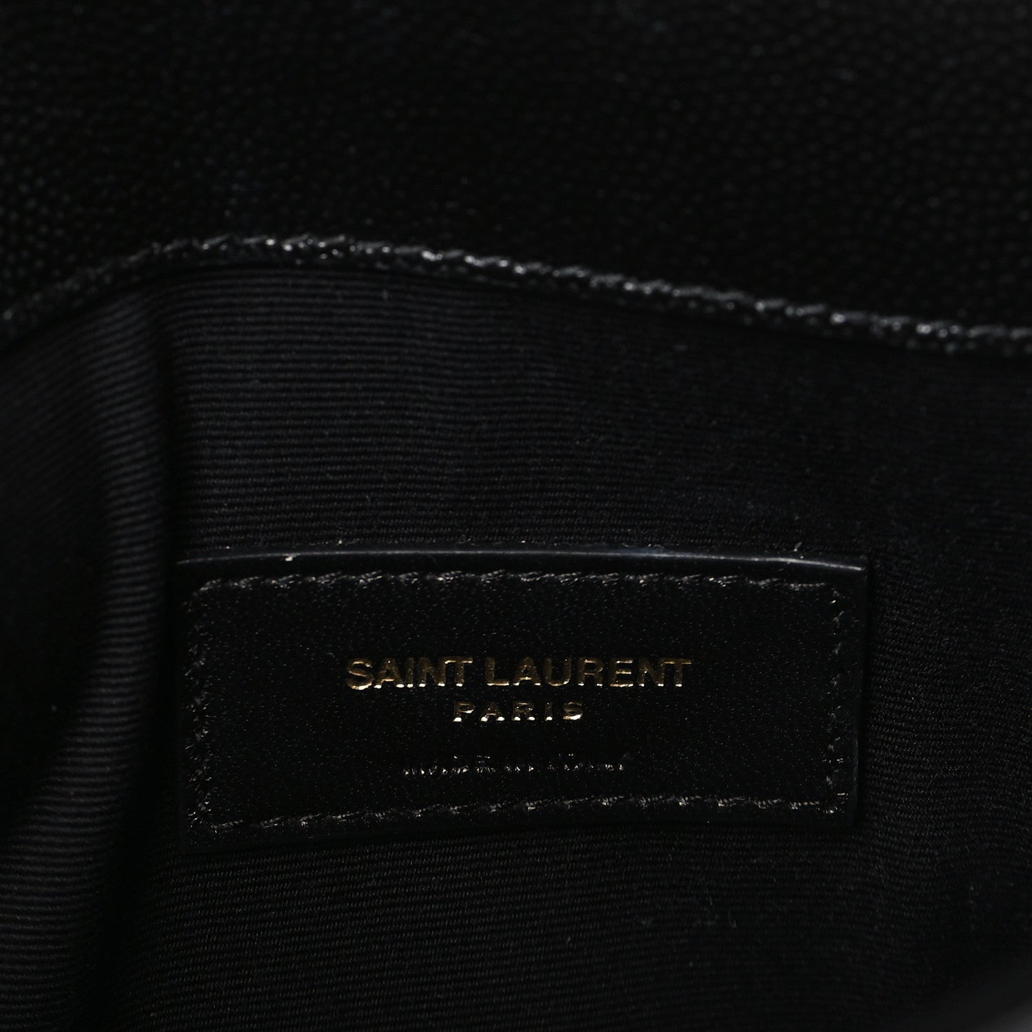 Saint Laurent Grain De Poudre Uptown Pouch Black 7 of 8