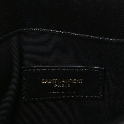 Saint Laurent Grain De Poudre Uptown Pouch Black 7 of 8
